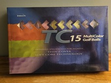 5 pack GOLF BALLS. INTECH TC15 Multicolor Golf balls