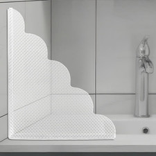 2 PCS Shower Splash Guard for Tub Corner, Self-Adhesive Shower Guards to Keep Wa