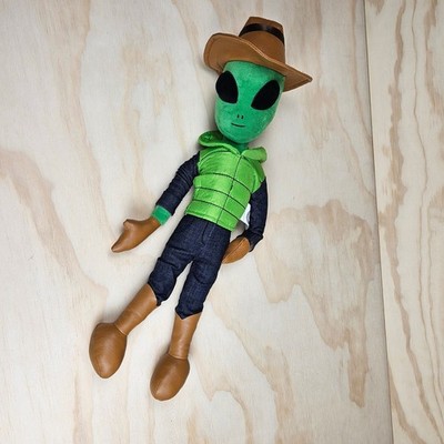 Alien Fresh Jerky Cowboy Plush Green Martian Western 19 Inch Figure