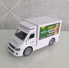 VGC RARE Doughnuts version Morrisons Home Delivary Van Toy. working sounds 