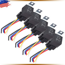 5Pin Car Automotive SPDT Relay Switch Harness Socket Waterproof 40A 12V DC