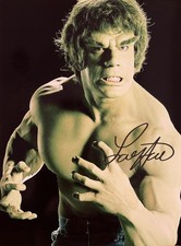 Lou Ferrigno Signed Photo w/COA Autograph The Incredible Hulk Bodybuilder