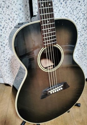 Takamine PT-105 Acoustic Electric Guitar With Damage, Includes Soft Case