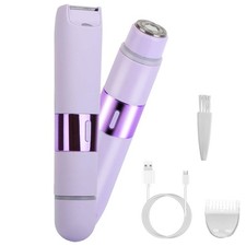 2 In 1 Bikini Trimmer for Women Dual Head Cordless Body Shaver IPX5 Waterproof R