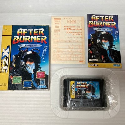 AFTER BURNER COMPLETE Super 32 X Mega Drive Tested Japan Reg Card w/manual box
