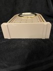 VTG  Elgin Dome Quartz Clock Cottage Mantel Beige, Maroon, Flowers 12" WORKS — photo 6