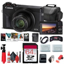 Canon PowerShot G7 X Mark III Digital Camera 3637C001  64GB Card Starter