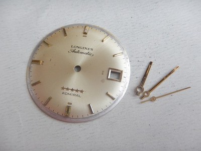 ZIFFERBLATT ZIFFERBLATT AUTOMATIK DATE + 3 AIGUILLES ZEIGER LONGINES ADMIRAL 5 STERNE Ø 30,7mm