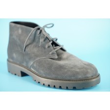 Vince Dann Mens Washed Chukka Boots Grey Suede Lace Up Dress SZ 11.5 D US