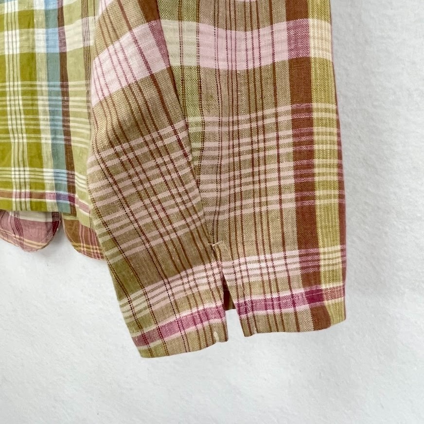 Pendleton 100% Linen Blazer Lightweight Plaid Cou… - image 3