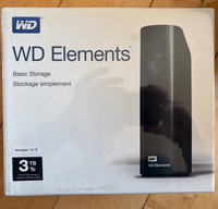 WD Elements Desktop 3TB External HDD USB 3.0