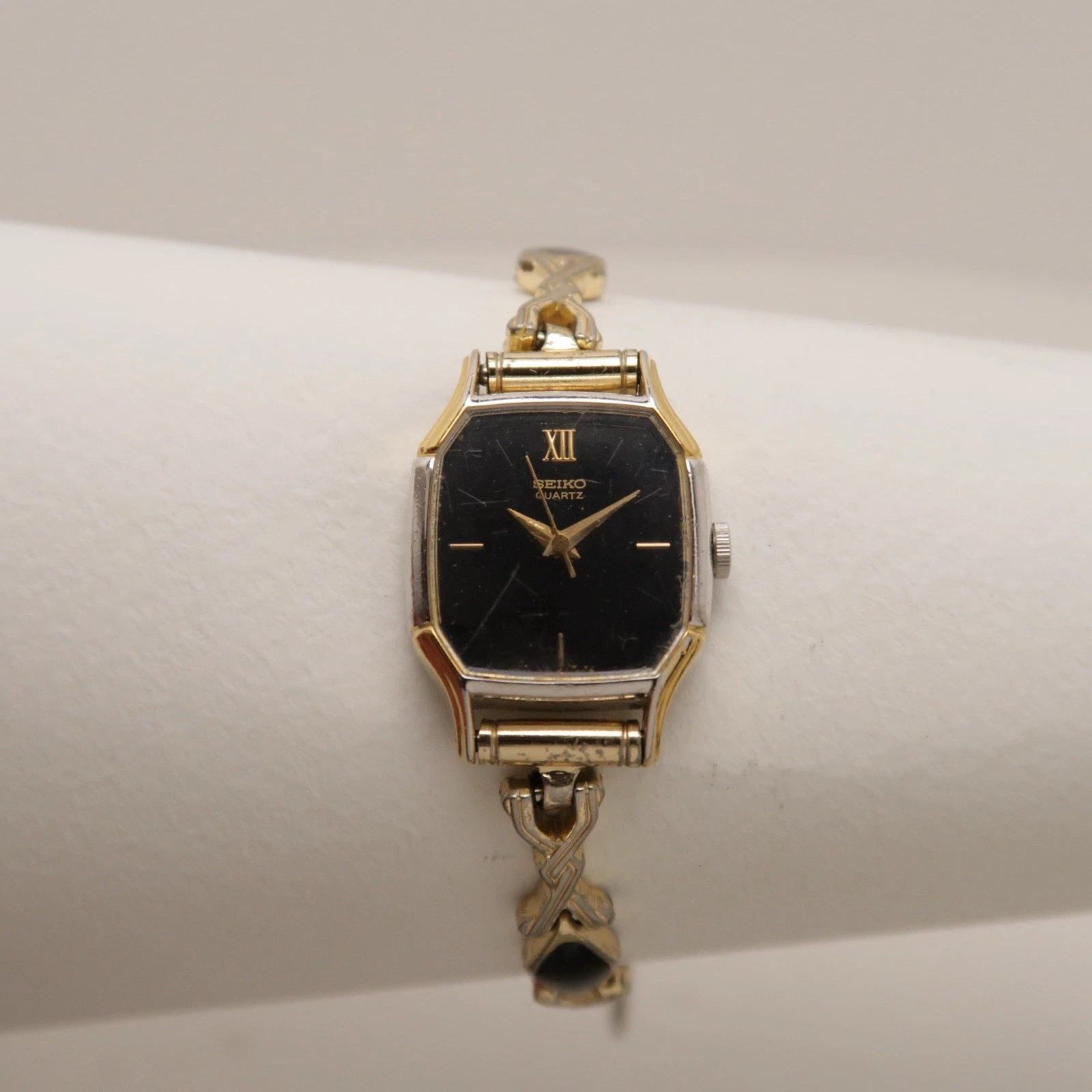 SEIKO 1421-566A Gold Tone Analog Quartz Vintage Women Watch W374 *WORKING
