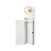 Weiß Moderne Skandinavisch Wandleuchte Leuchter 1X60W/E27 13X16X62,5 [Cm]