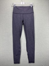 Lululemon Wunder Under High Rise Leggings Size 6 Patterned Heathered Gray 28"