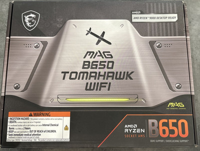 MSI MAG B650 Tomahawk WiFi ATX AMD Socket AM5 DDR5 SDRAM Motherboard Open Box