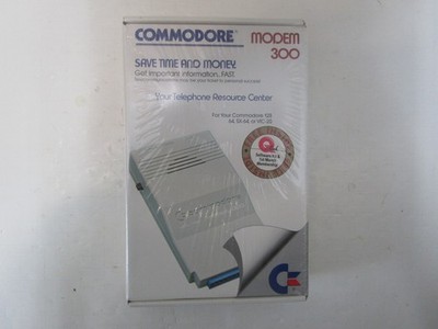 COMMODORE 1660 MODEM 300 BAUD FOR C64 64C VIC-20 C128 NOS SEALED L8   