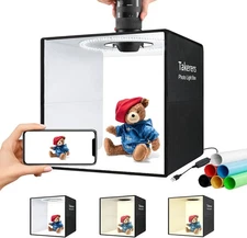 Photo Studio Light Box 12x12 Inch Portable Foldable Shooting Tent, Black