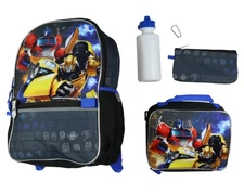 Transformers Backpack Optimus Prime and Bumblebee 5 Piece Tote Bag Set