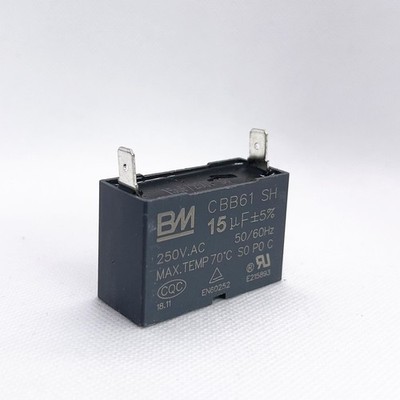 CBB61 15UF 250V 250VAC 15MFD Fan Motor Run Start Insert Capacitor  ± 5% 2 Pins
