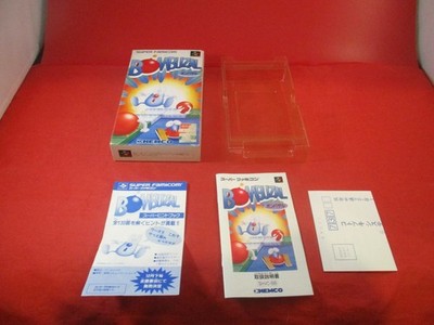 Bombuzal Nintendo Super Famicom EMPTY Box & Manual ONLY (**NO game**) #E