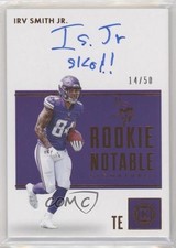 2019 Panini Encased Rookie Notable Signatures 14/50 Irv Smith Jr Auto tb6