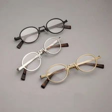 Retro Oval Metal Small Eyeglasses Frames Reading Glasses Personality Men Women