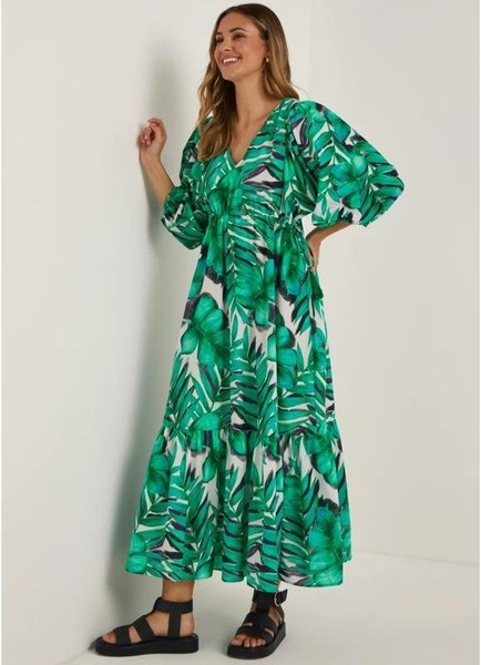Women Papaya Dress Black Cotton 38 / M / 46