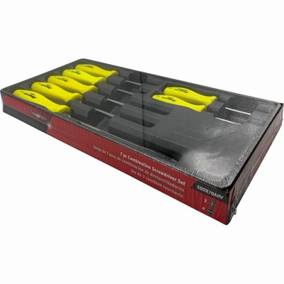 Snap On Tools High Vis Yellow Hard Handle Combination Screwdriver
