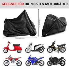 Motorrad Abdeckung Motorradgarage Wasserdicht Motorradplane Abdeckplane Roller ⭐