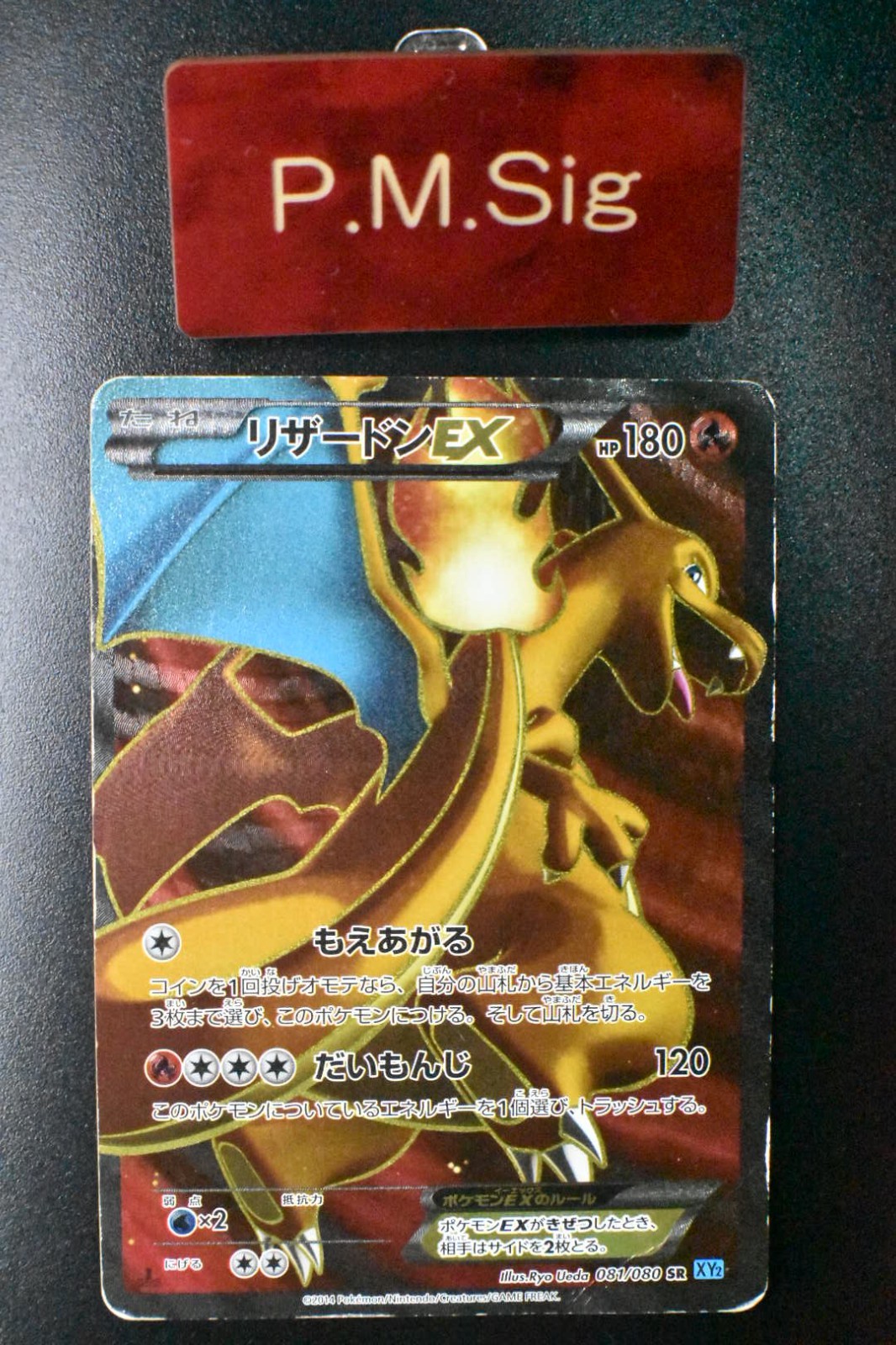 Charizard EX 081/080 Wild Blaze 2014 SR 1st Edition Full Art Holo Pokemon Card