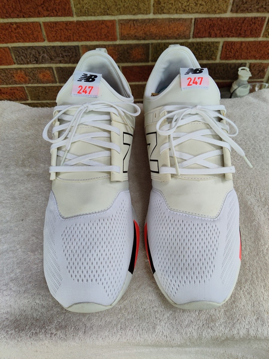 Men's sz 13 New Balance 247 'White Black' Athletic Trainer Shoes