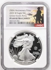 2025 W American Silver Eagle Army 250th Anniversary NGC PF 68 Box & COA