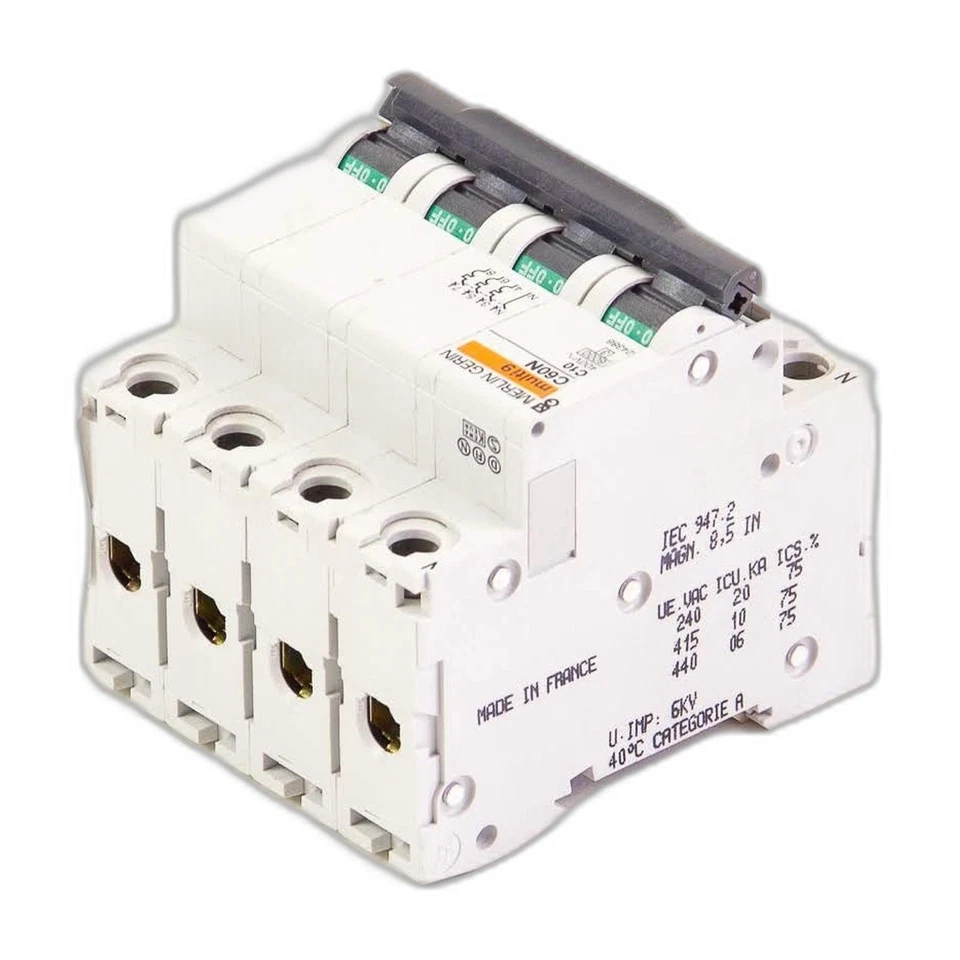 MERLIN GERIN C60N/C10 Circuit Braker 4 Pole New New in stock at PLC2DAY - Image 3 of 4