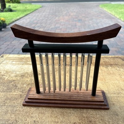 Vintage TEAK Meditation JW STANNARD Tranquility WIND CHIME