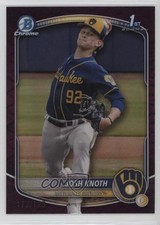 2025 Bowman Chrome Prospects Fuchsia Reptilian Refractor 172/199 Josh Knoth 05k6