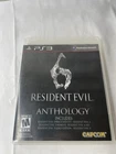 PS3 Sony Resident Evil Anthology Mature CapCom Box Disk NO Manual Blu ray Disk