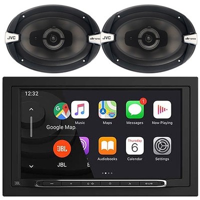 JBL Legend 700 2-DIN Bluetooth Radio, 2x 6x9'' 500W Max 3-Way Coaxial Speakers