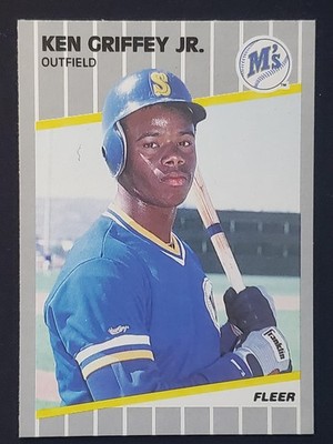 Ken Griffey Jr. 1989 Fleer RC E #548 Seattle Mariners