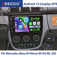 DAB+ Für Mercedes-Benz M-Klasse W163 ML 350 320 Autoradio Android 15 Carplay GPS DAB+ Für Mercedes-Benz M-Klasse W163 ML 350 320 Autoradio Android 15 Carplay GPS