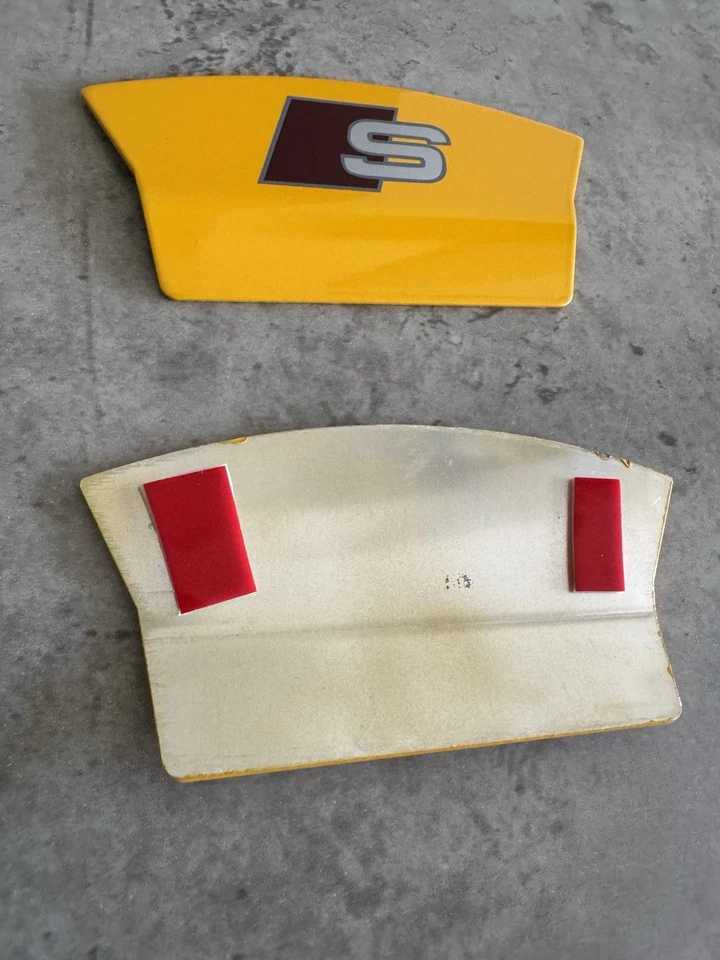 AUDI S4 S5 S6 S7REAR BRAKE PAD CALIPER COVERS in Yellow S NEW 💙🆕 - Image 4 of 4