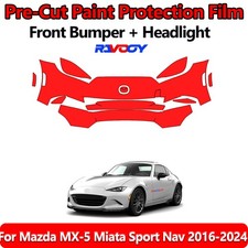 8.5mil Precut Front Bumper Ppf Kit Film For Mazda Mx-5 Miata Sport Nav 2016-2024