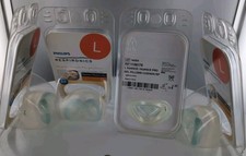 Paquete de 4 almohadas nasales de gel Philips Respironics Nuance Pro CPAP tamaño grande
