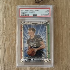 Panini 2024-25 Prizm Draft Picks Manga Rookie Donovan Clingan #4 UConn PSA 9