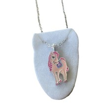 MY LITTLE PONY with Pony Shaped Pink Box STAINLESS STEEL CHARM NECKLACE