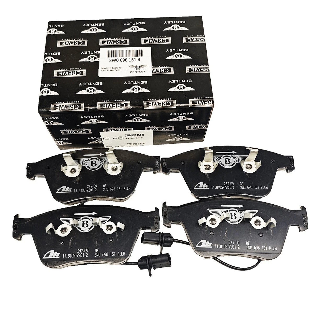 NEW Front & Rear Brake Pads Fit for Bentley Continental Gt, Gtc, & Flying Spur