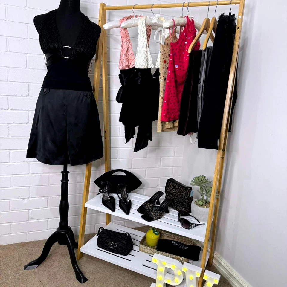 Ultra-Rare Stunning USA Vintage Y2K 'Arden B’ Elegant Halter Neck - image 2 of 4