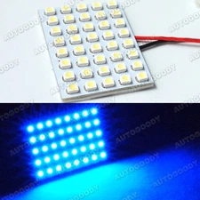 1x Blue LED Panel 40-SMD Dome Map Door Light Super Bright #31