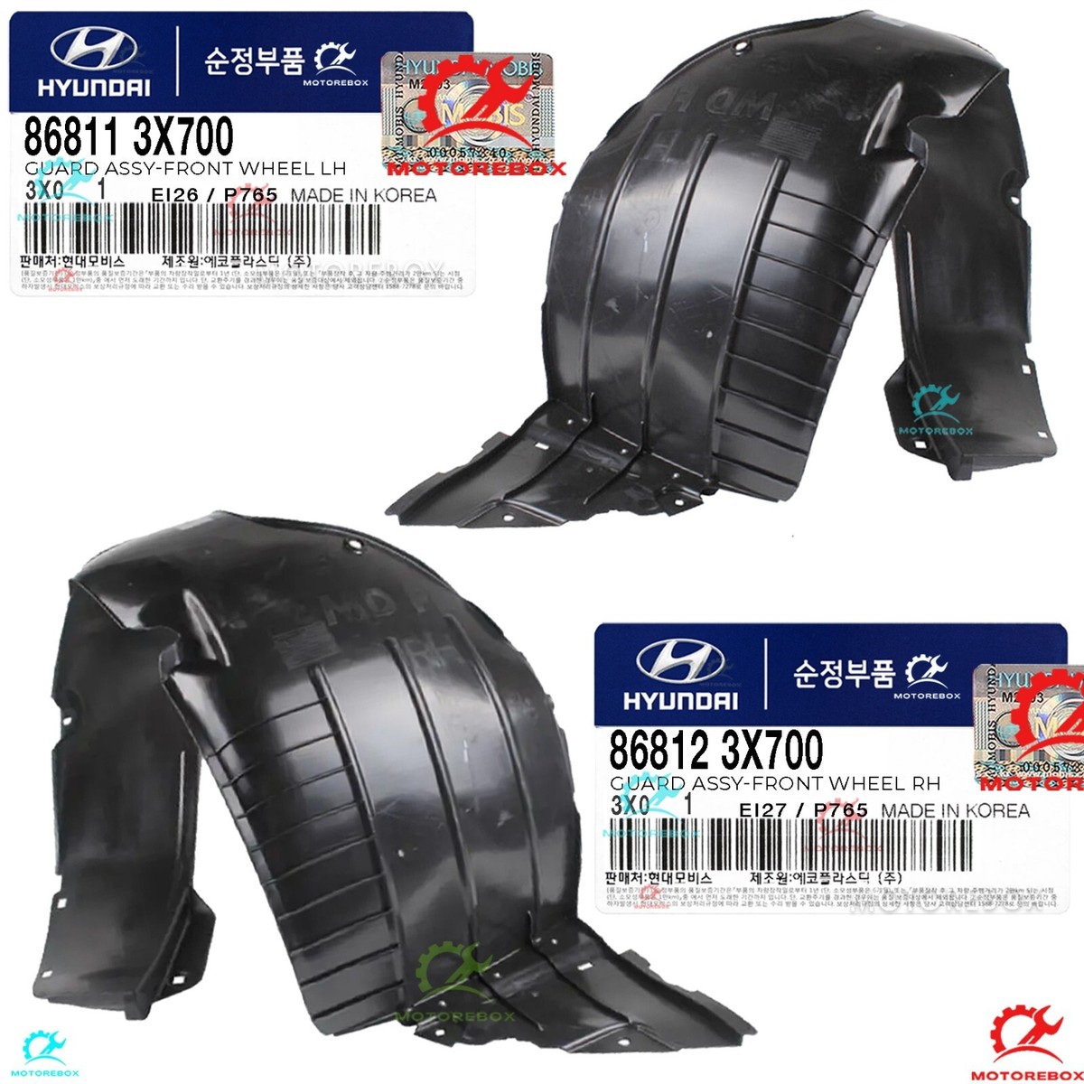 ✓Genuine✓ Fender Liner Wheel Guard Front LEFT + RIGHT 2014-16