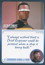 Star Trek TNG Archives & Inscriptions LT CMDR Geordi La Forge Variation 11 of 18