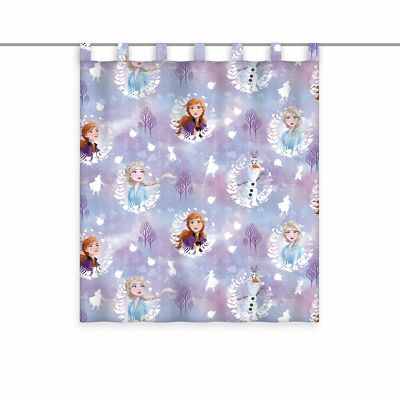 Gardine Vorhang Fertiggardine Frozen Anna Elsa Olaf 140 x 160 cm